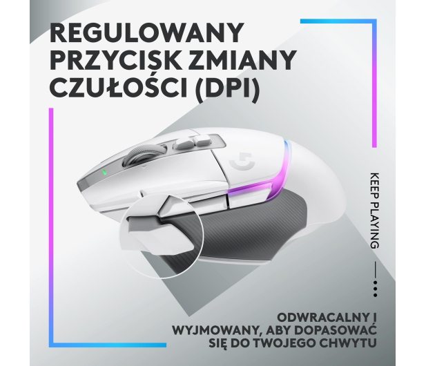 LOGITECH G502 X PLUS Biała - 1066486 - zdjęcie 12